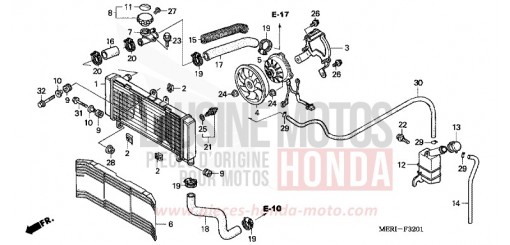 RADIATOR (CBF600N/NA) CBF600NA5 de 2005